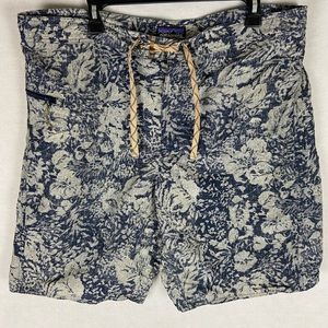 Patagonia floral swim trunks board shorts 38